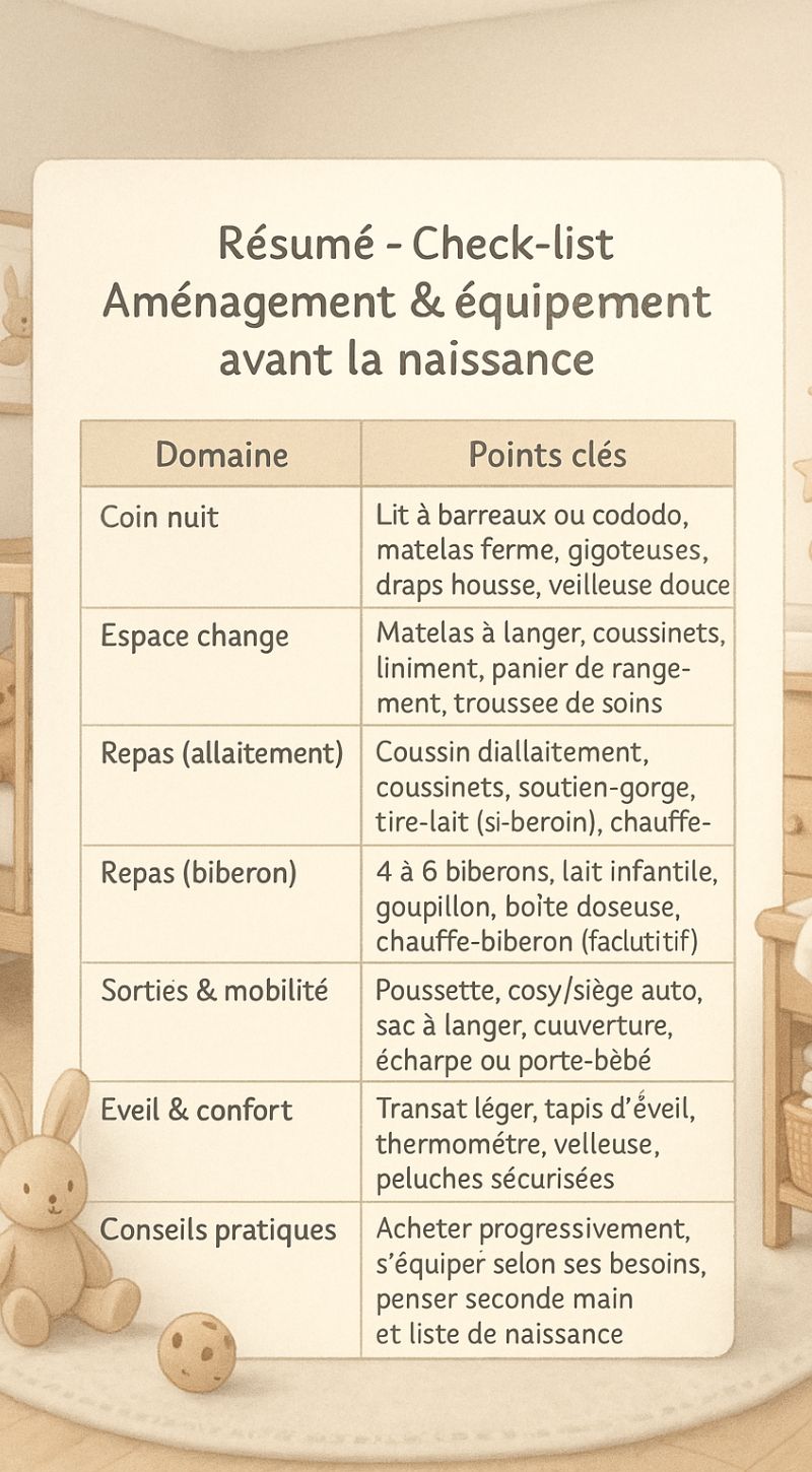 aménager et s'equiper pour bébé 2