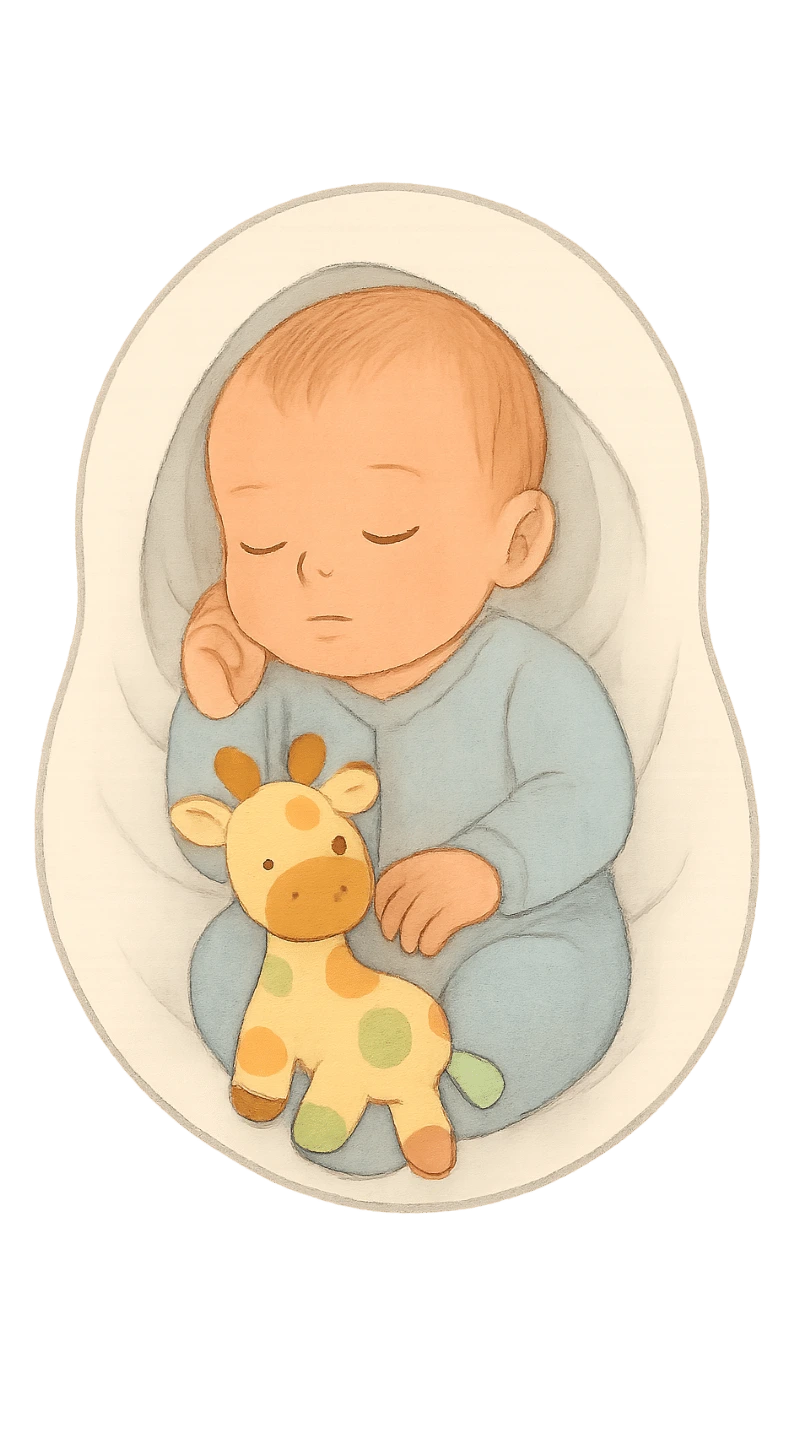 etre-parent-bébé0mois bébé nouveau-né dormant dans sont couffin