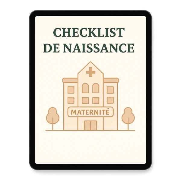 checklist de naissance bébé