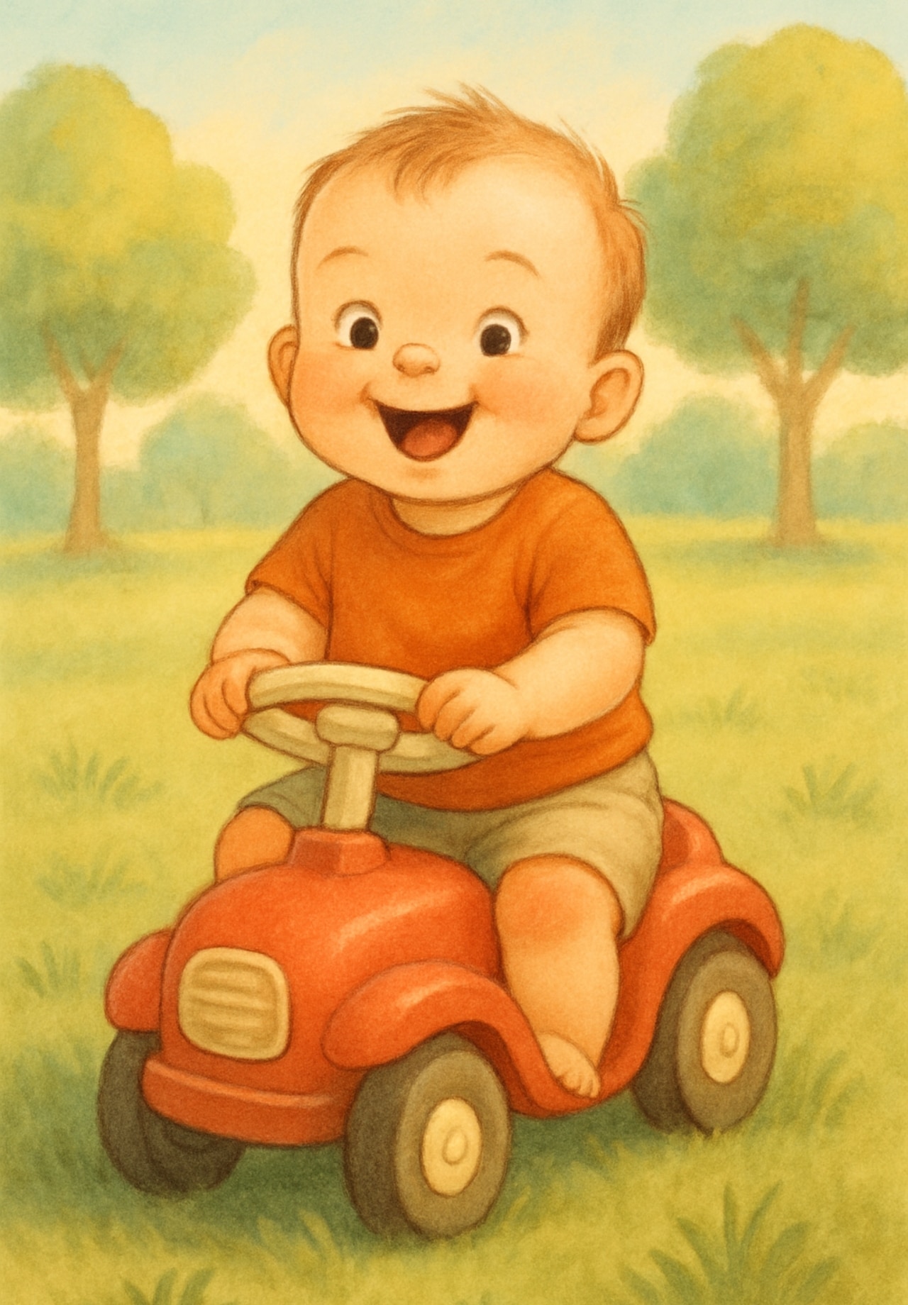 bébé qui conduit une petite voiture bébé qui conduit une petite voiture