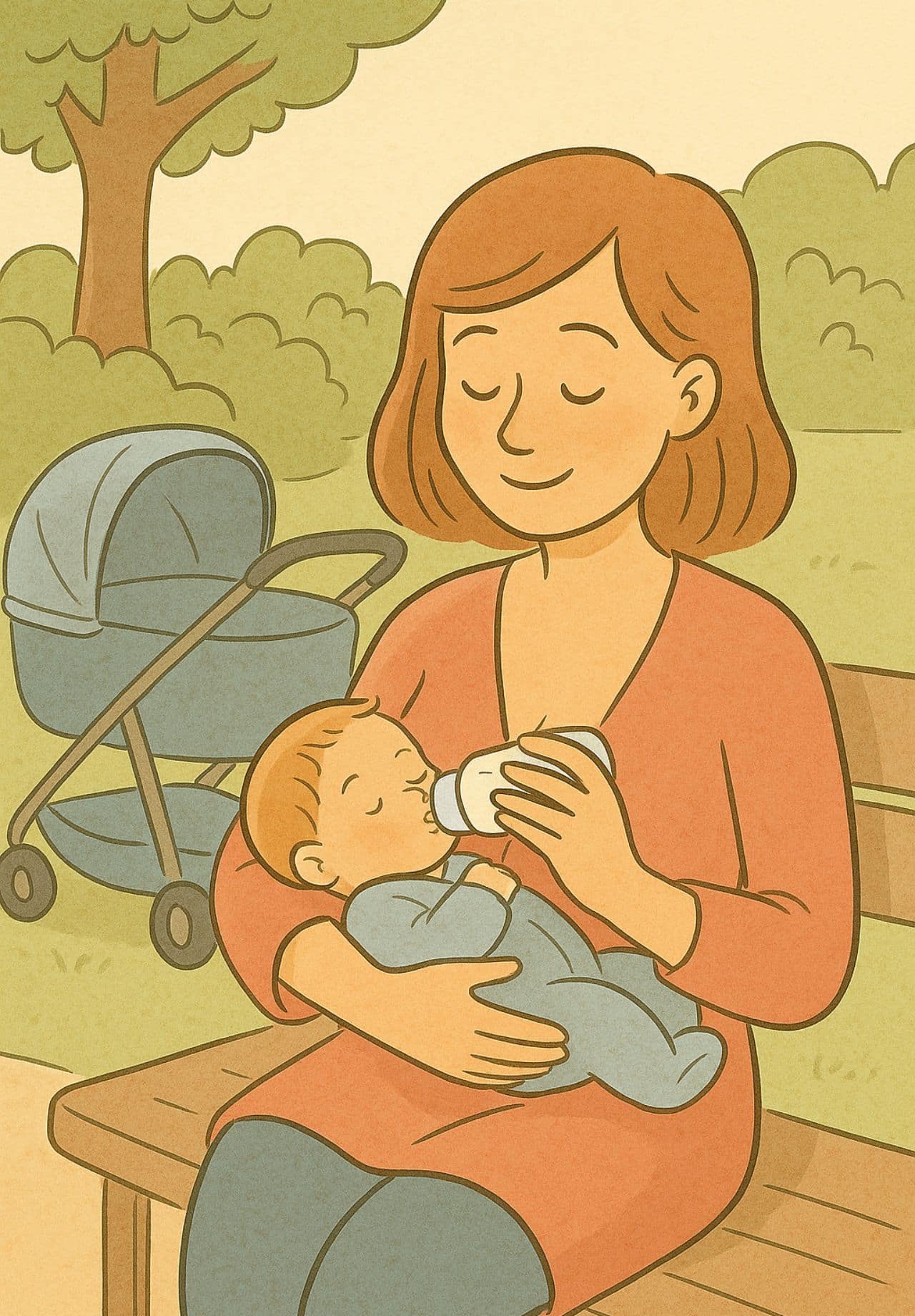Bébé nourri au biberon avec lait infantile adapté Bébé nourri au biberon avec lait infantile adapté