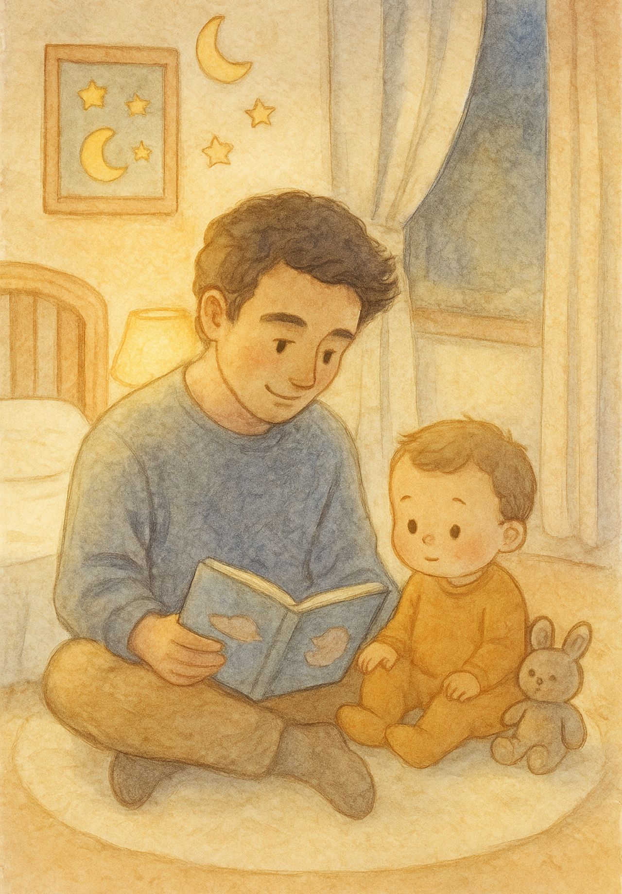 Rituel du coucher avec câlin, mot doux et histoire avec bébé Rituel du coucher avec câlin, mot doux et histoire avec bébé