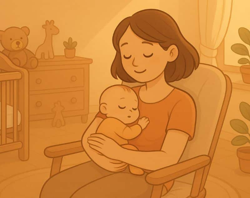 Bébé 2 mois dort uniquement sur moi