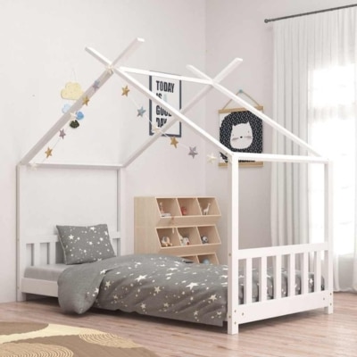vidaXL – Lit cabane en pin massif
