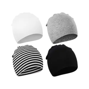 DRESHOW — 4 bonnets tricot 0-6 mois
