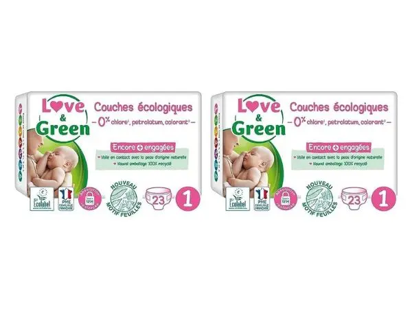 Love & Green — couches écologiques T1 2–5 kg